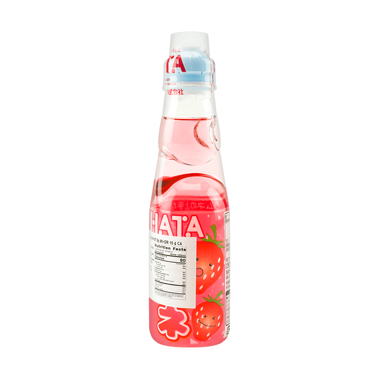 HATAKOSEN Ramune Soda - Strawberry Flavor, 6.76fl oz