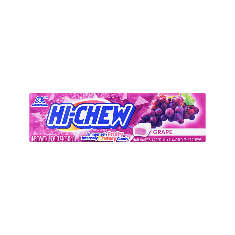 HI-CHEW Soft Chewy Fruit Jelly Gummy Candy Grape 50g