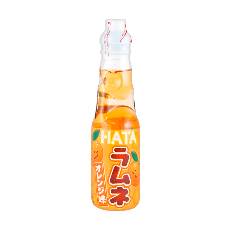 HATAKOSEN Ramune Soda - Orange Flavor, 6.76fl oz