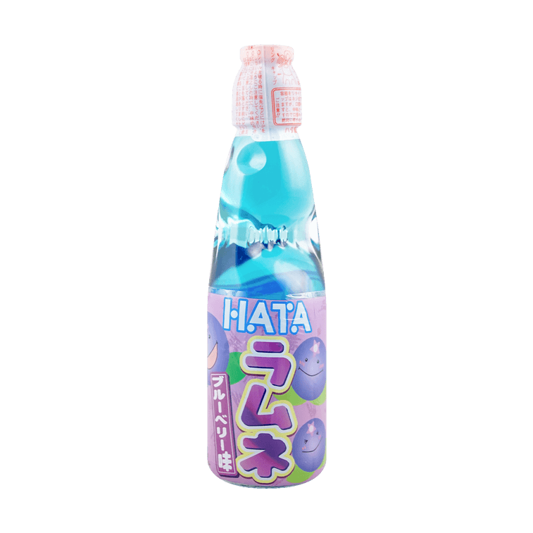 HATAKOSEN Ramune Soda - Blueberry Flavor, 6.76fl oz