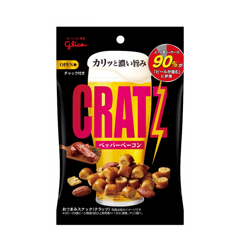 GLICO CRATZ Assorted Snacks Bacon Flavor 42g