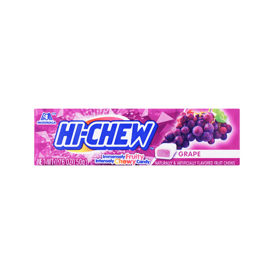 HI-CHEW Soft Chewy Fruit Jelly Gummy Candy Grape 50g