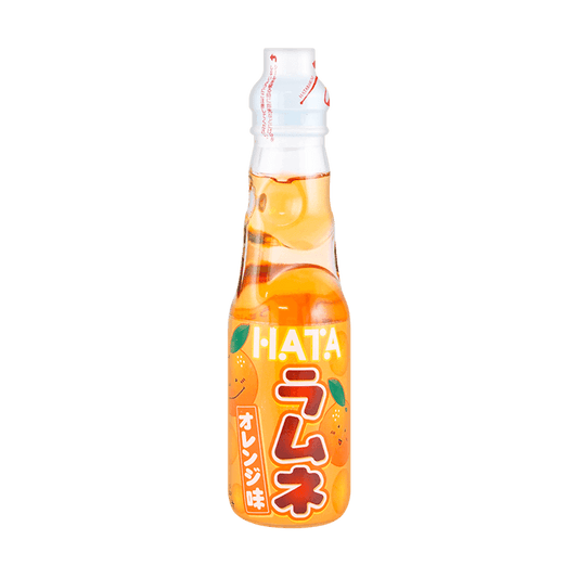 HATAKOSEN Ramune Soda - Orange Flavor, 6.76fl oz